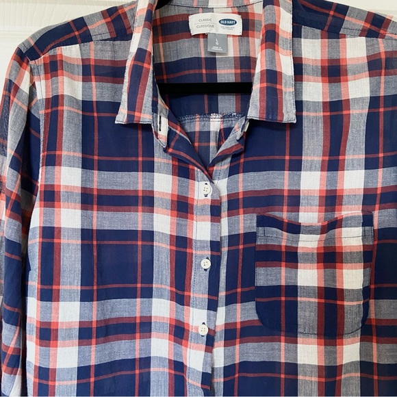 Old Navy Women’s Plaid Button Up Blouse - Picture 6 of 15